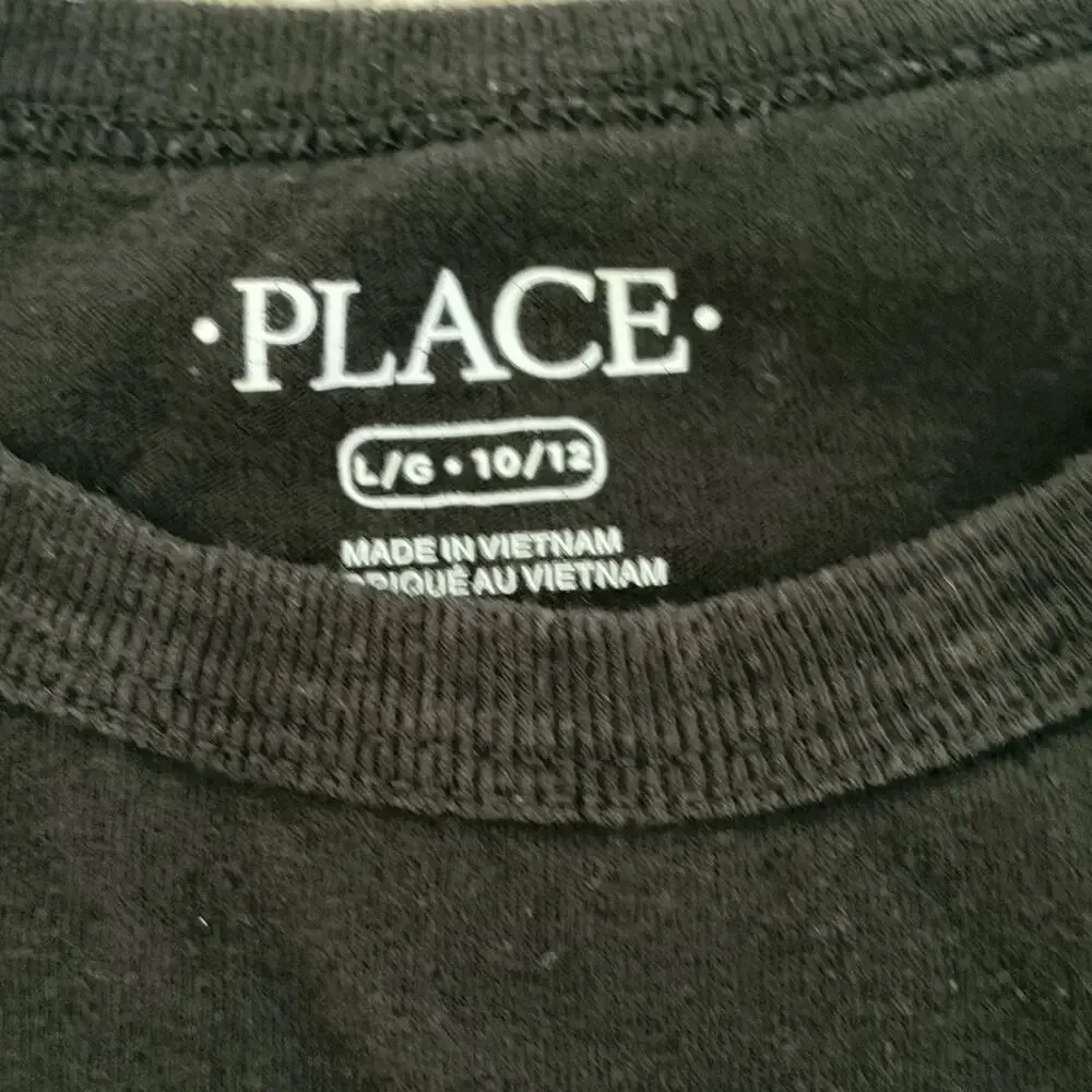 Nike Children's Place Boys Shirts Tops Size Large 10-12 Black Basketball